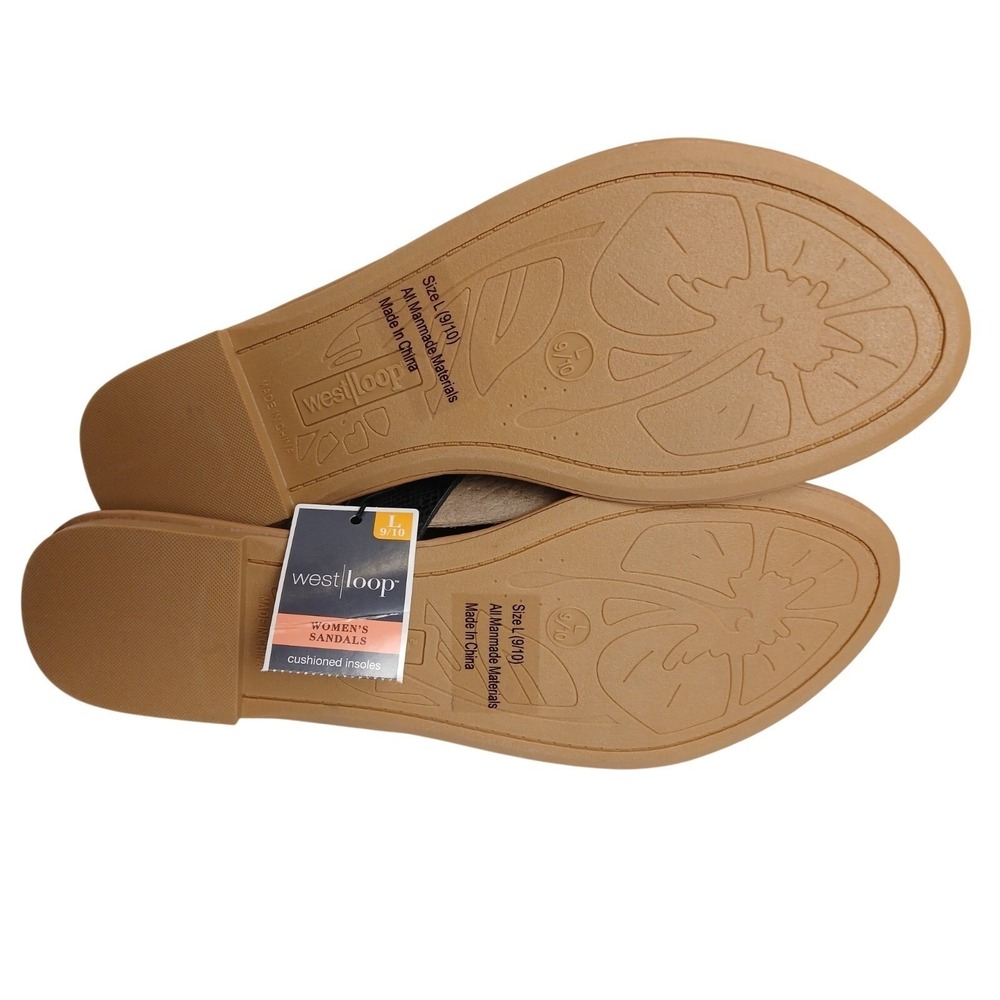 West Loop Sparkle Strap Sandals Size LARGE 9/10 NEW no box - Picture 6 of 6